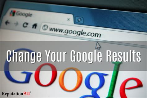 how to change google search results